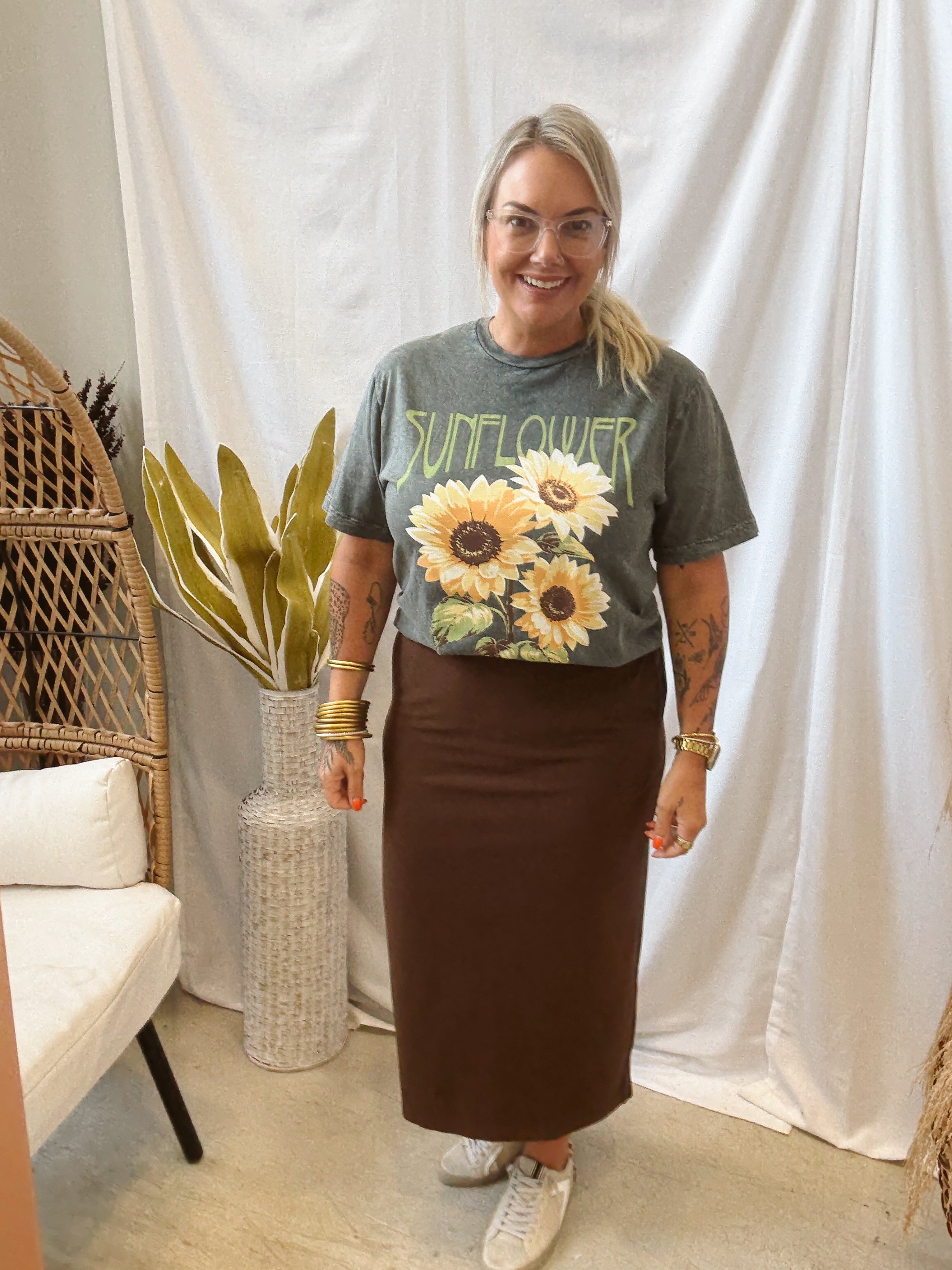 The Perfect Maxi Skirt-Coffee