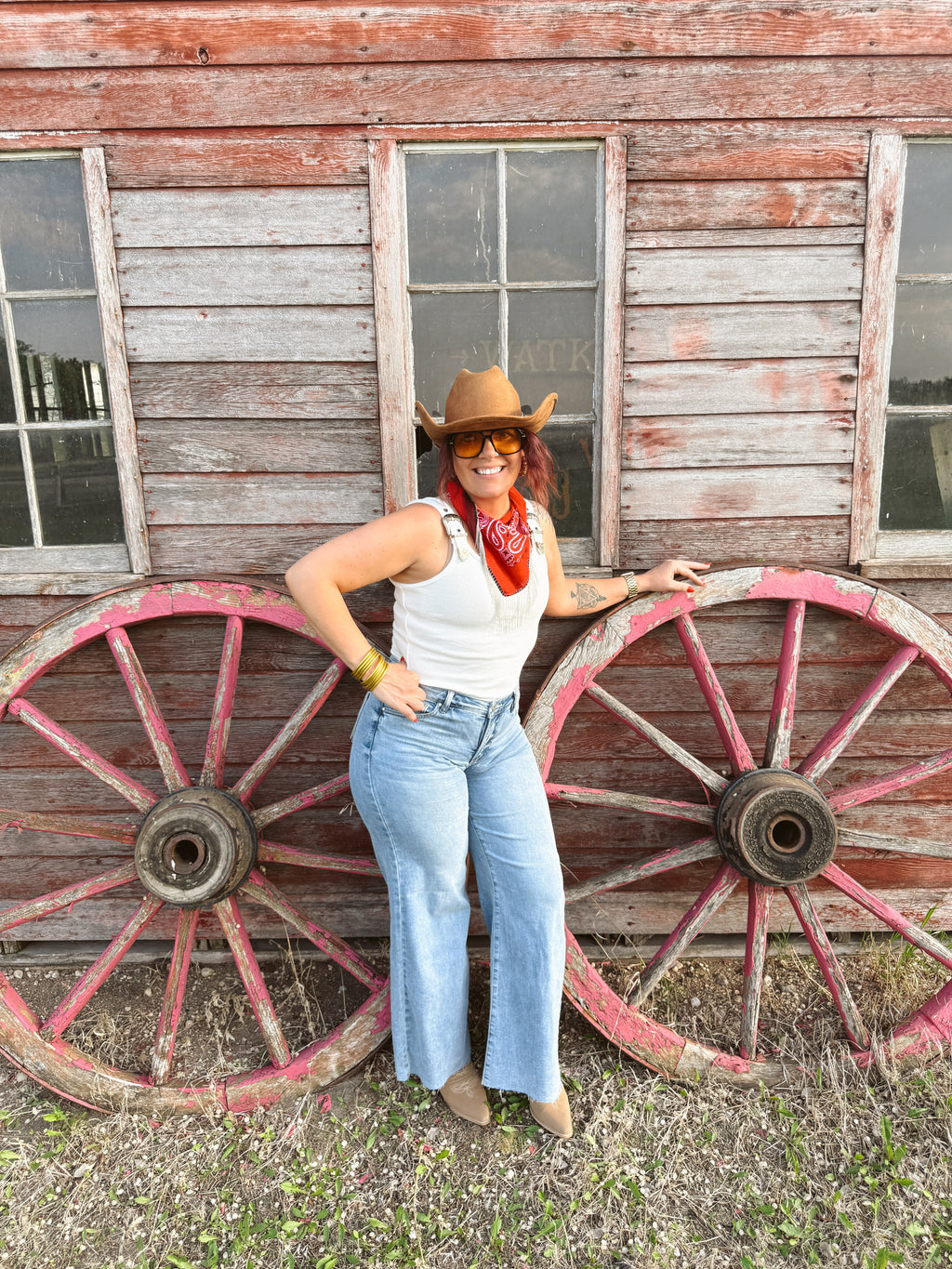 Ribbed Buckle Tank Top Bodysuit-White