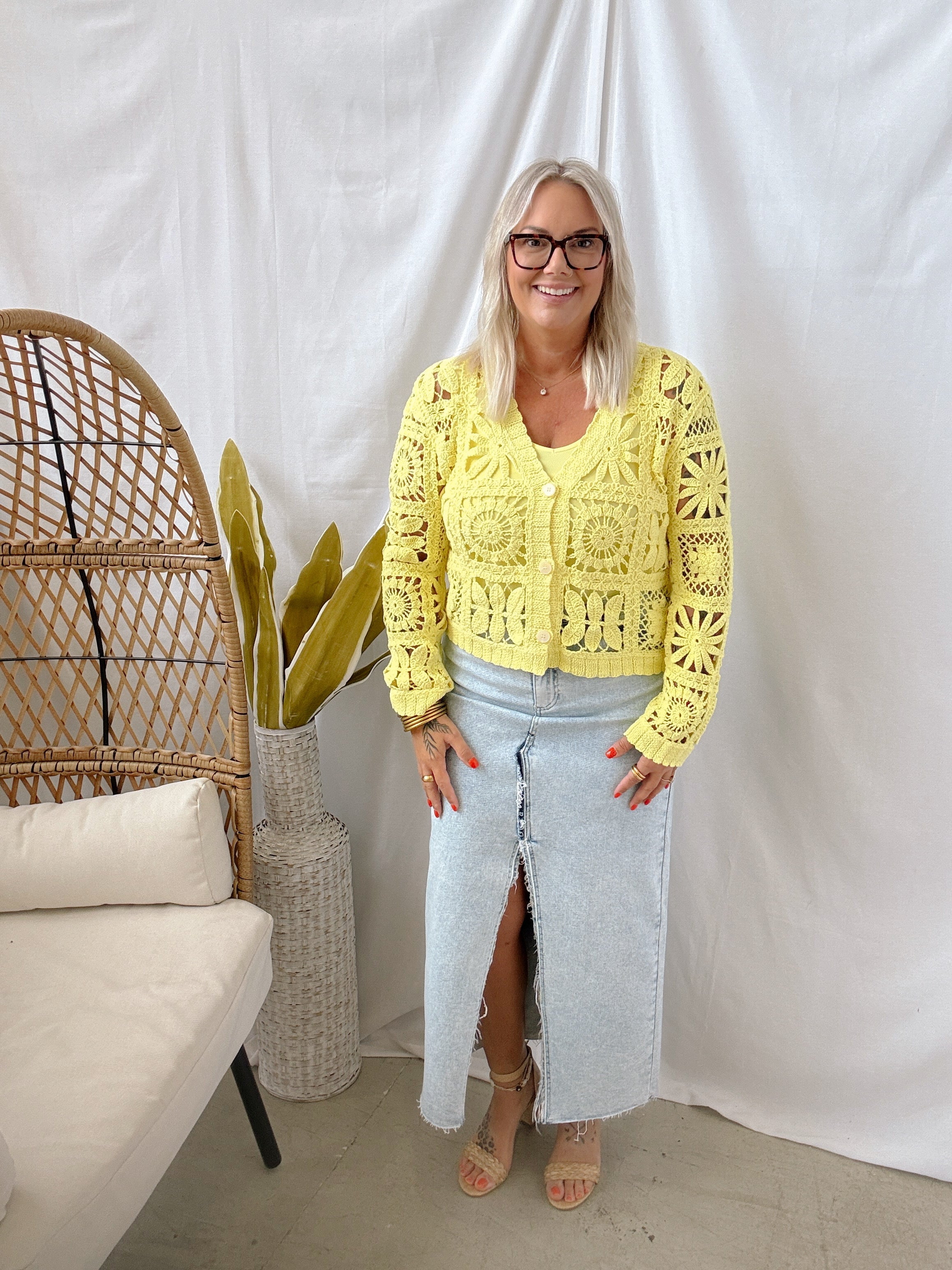 Risen Acid Wash Skirt